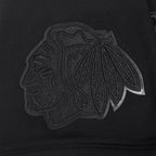 NHL CHICAGO BLACK MEN'SHAWKS CLASSIC 3BK DK TEE (TRIPLE BLACK MEN'S)