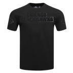 NHL CLASSIC 3BK T-SHIRT EN JERSEY SIMPLE CHICAGO BLACKHAWKS (TRIPLE NOIR HOMME)