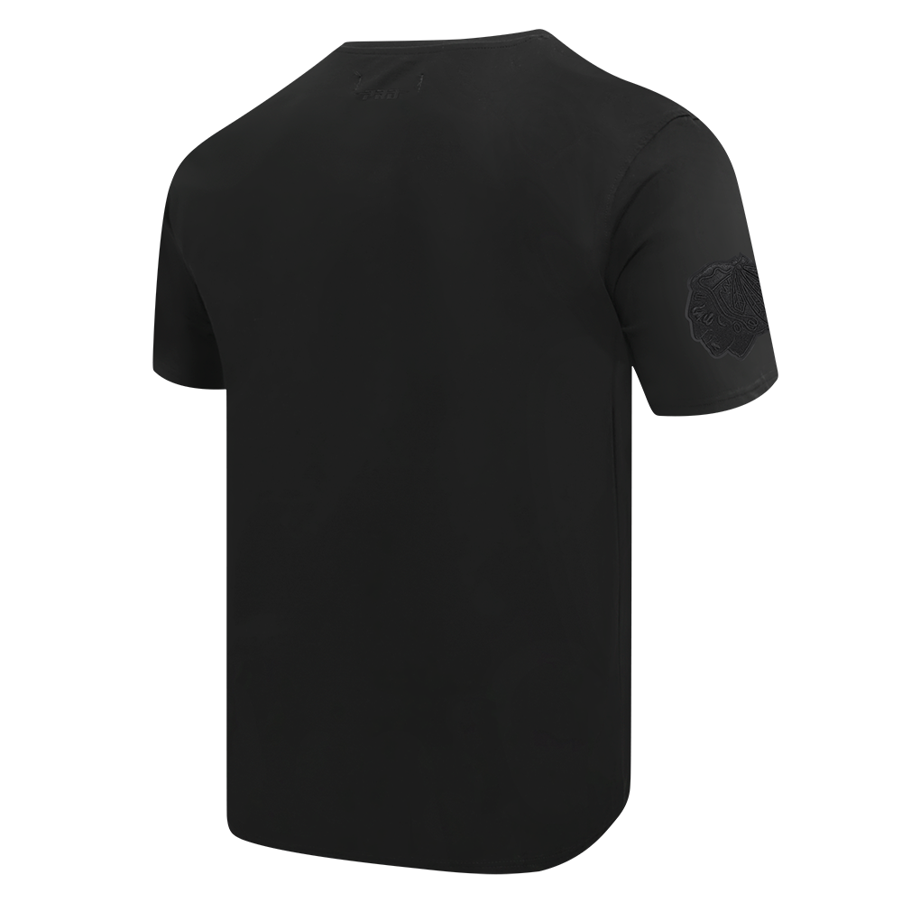 NHL CLASSIC 3BK T-SHIRT EN JERSEY SIMPLE CHICAGO BLACKHAWKS (TRIPLE NOIR HOMME)