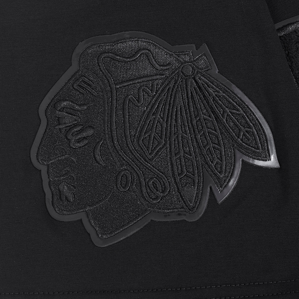 NHL CLASSIC 3BK T-SHIRT EN JERSEY SIMPLE CHICAGO BLACKHAWKS (TRIPLE NOIR HOMME)