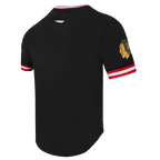 NHL CHICAGO BLACKHAWKS CLASSIC CHENILLE MEN'S DK TEE (BLACK/RED)