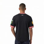 NHL CHICAGO BLACKHAWKS CLASSIC CHENILLE MEN'S DK TEE (BLACK/RED)