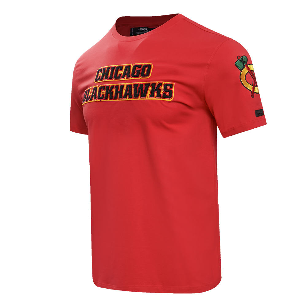 NHL CHICAGO BLACKHAWKS CLASSIC CHENILLE MEN'S TEE (RED)