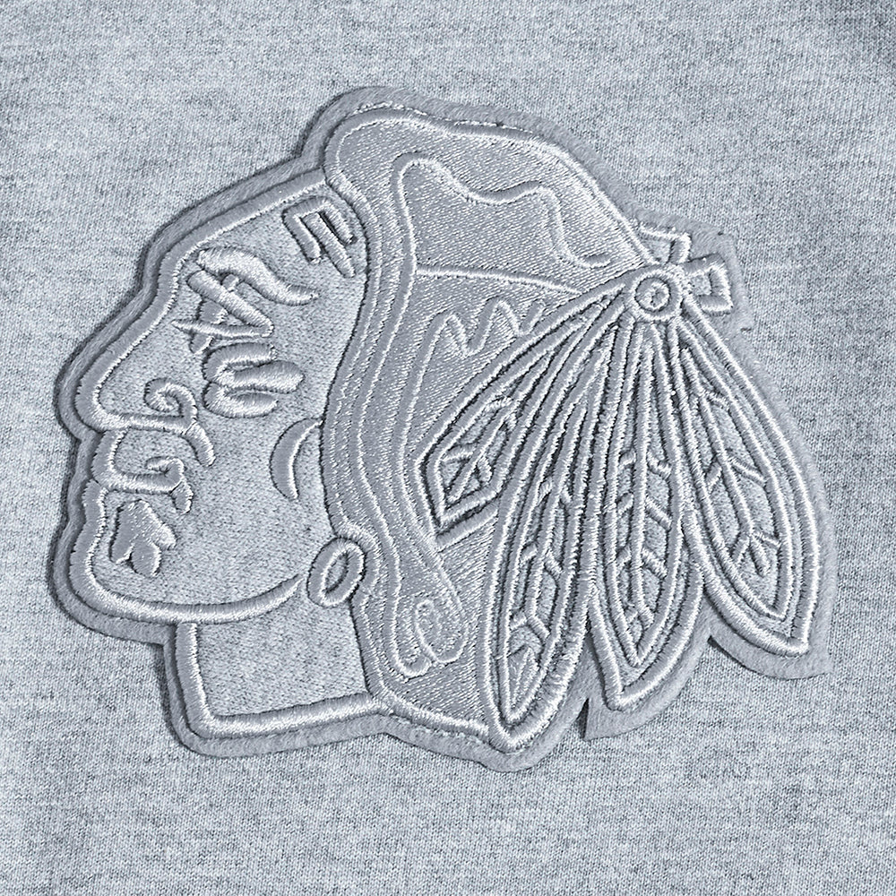 NHL CHICAGO BLACKHAWKS NEUTRAL MEN'S  CJ DROP SHOULDER TEE (DARK HEATHER GRAY)