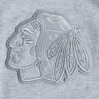 NHL CHICAGO BLACKHAWKS NEUTRAL MEN'S  CJ DROP SHOULDER TEE (DARK HEATHER GRAY)