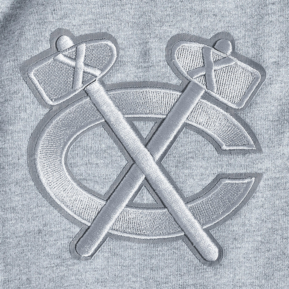 NHL CHICAGO BLACKHAWKS NEUTRAL MEN'S  CJ DROP SHOULDER TEE (DARK HEATHER GRAY)