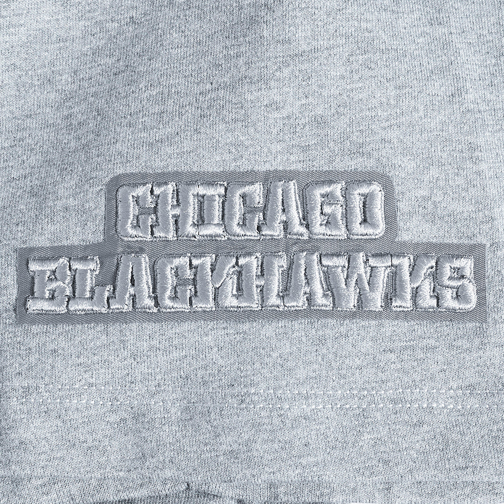 NHL CHICAGO BLACKHAWKS NEUTRAL MEN'S  CJ DROP SHOULDER TEE (DARK HEATHER GRAY)