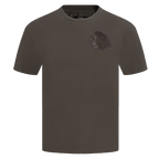 NHL CHICAGO BLACKHAWKS NEUTRAL MEN'S CJ DROP SHOULDER TEE (DARK TAUPE)