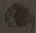 NHL CHICAGO BLACKHAWKS NEUTRAL MEN'S CJ DROP SHOULDER TEE (DARK TAUPE)