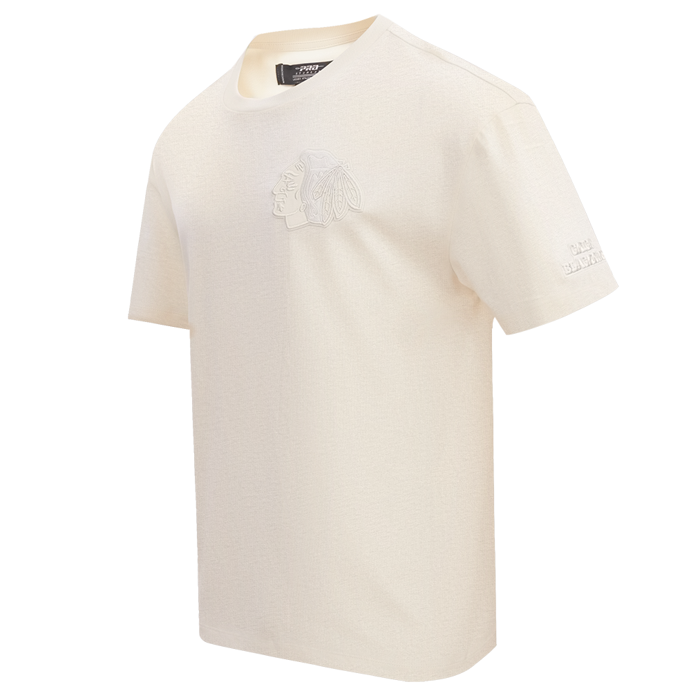 NHL CHICAGO BLACKHAWKS NEUTRAL MEN'S CJ DROP SHOULDER TEE (EGGSHELL)