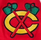 NHL CHICAGO BLACKHAWKS SCRIPT TAIL MEN'S SJ TEE (RED)