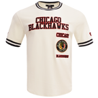NHL CHICAGO BLACKHAWKS RETRO CLASSIC MEN'S DK TEE (EGGSHELL/ BLACK)