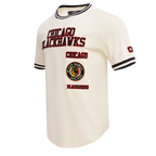 NHL CHICAGO BLACKHAWKS RETRO CLASSIC MEN'S DK TEE (EGGSHELL/ BLACK)