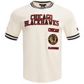 NHL CHICAGO BLACKHAWKS RETRO CLASSIC MEN'S DK TEE (EGGSHELL/ BLACK)