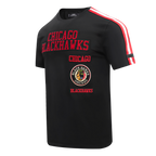 NHL CHICAGO BLACKHAWKS RETRO CLASSIC MEN'S SJ STRIPED TEE (BLACK/RED)