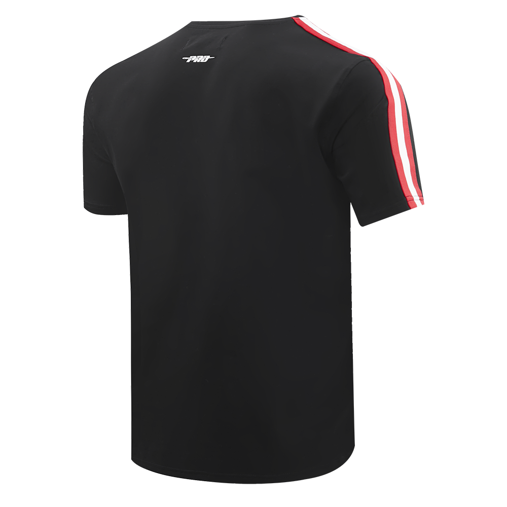 NHL CHICAGO BLACKHAWKS RETRO CLASSIC MEN'S SJ STRIPED TEE (BLACK/RED)