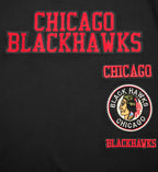 NHL CHICAGO BLACKHAWKS RETRO CLASSIC MEN'S SJ STRIPED TEE (BLACK/RED)