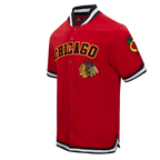 NHL CHICAGO BLACKHAWKS CLASSIC BLOUSON D'ÉCHAUFFEMENT POUR HOMME (ROUGE/NOIR)