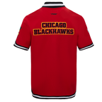 NHL CHICAGO BLACKHAWKS CLASSIC BLOUSON D'ÉCHAUFFEMENT POUR HOMME (ROUGE/NOIR)