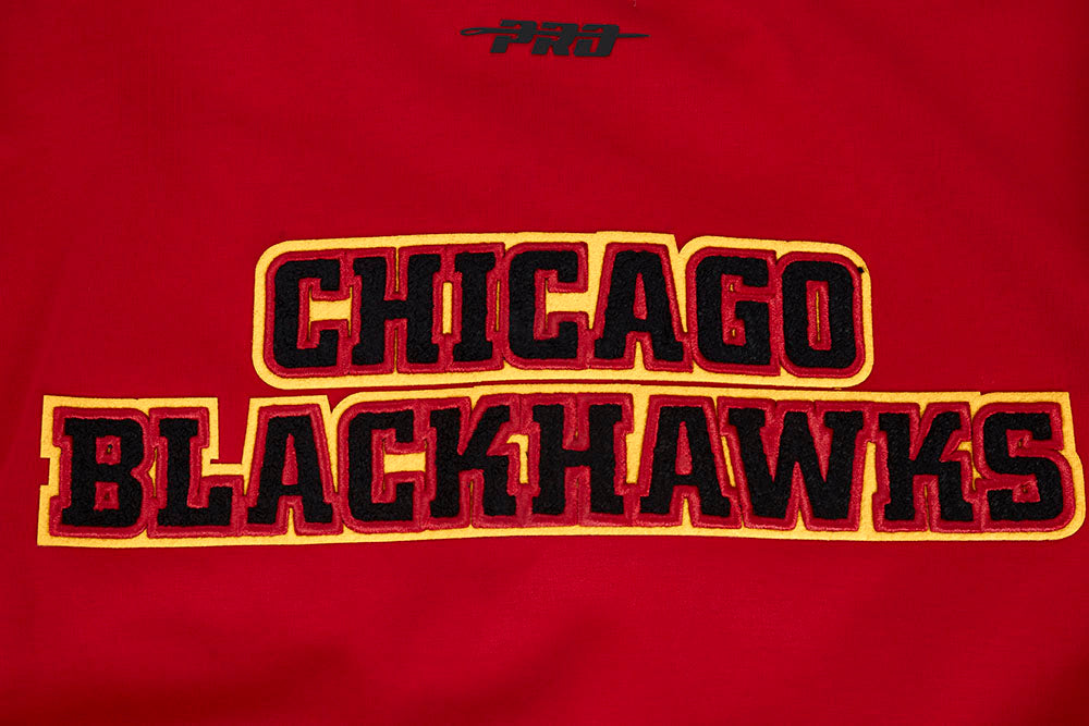 NHL CHICAGO BLACKHAWKS CLASSIC BLOUSON D'ÉCHAUFFEMENT POUR HOMME (ROUGE/NOIR)