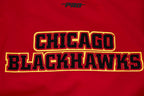 NHL CHICAGO BLACKHAWKS CLASSIC BLOUSON D'ÉCHAUFFEMENT POUR HOMME (ROUGE/NOIR)