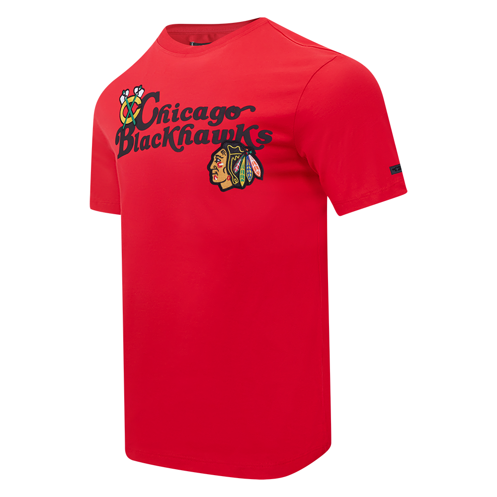 NHL CHICAGO BLACKHAWKS SOUVENIR MEN'S SJ TEE (RED)