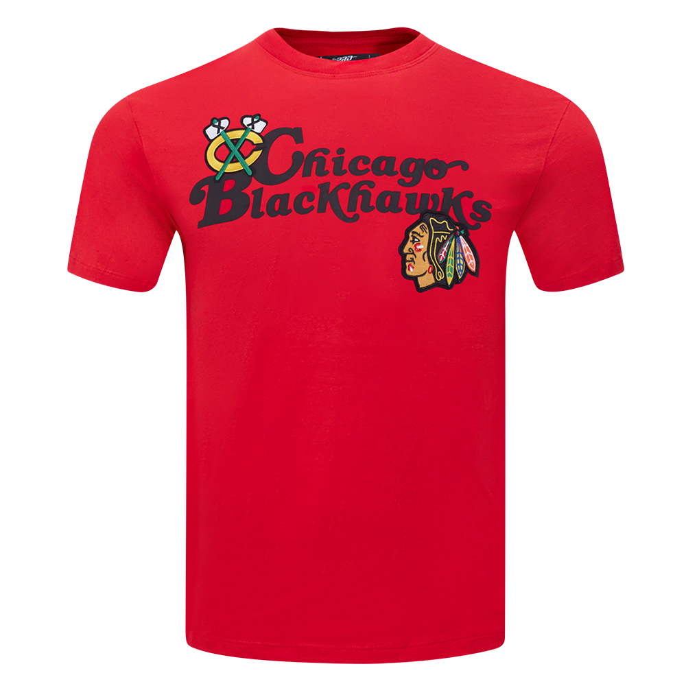 NHL CHICAGO BLACKHAWKS SOUVENIR MEN'S SJ TEE (RED)