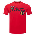 NHL CHICAGO BLACKHAWKS SOUVENIR MEN'S SJ TEE (RED)