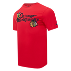 NHL CHICAGO BLACKHAWKS SOUVENIR MEN'S SJ TEE (RED)