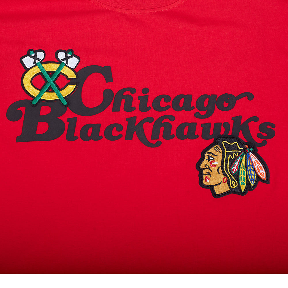 NHL CHICAGO BLACKHAWKS SOUVENIR MEN'S SJ TEE (RED)