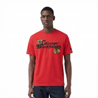 NHL CHICAGO BLACKHAWKS SOUVENIR MEN'S SJ TEE (RED)