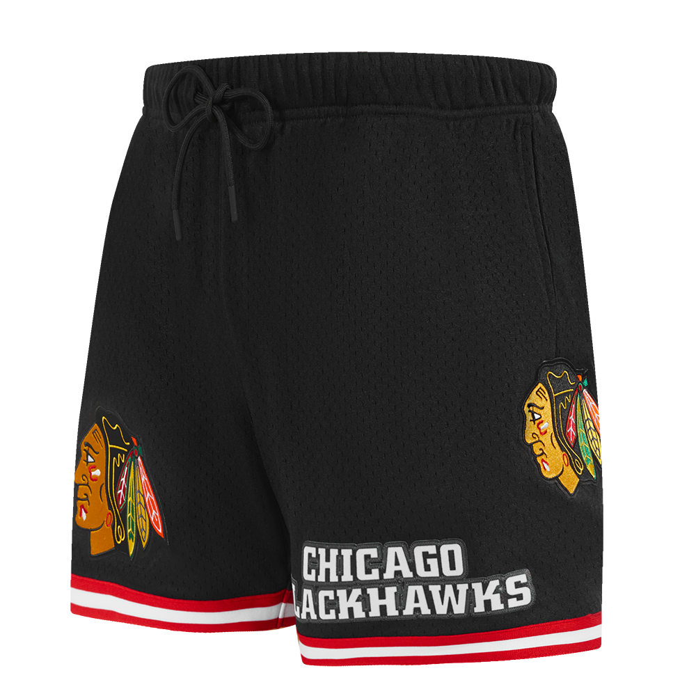 NHL CHICAGO BLACKHAWKS CLASSIC MESH SHORT (NOIR/ROUGE)