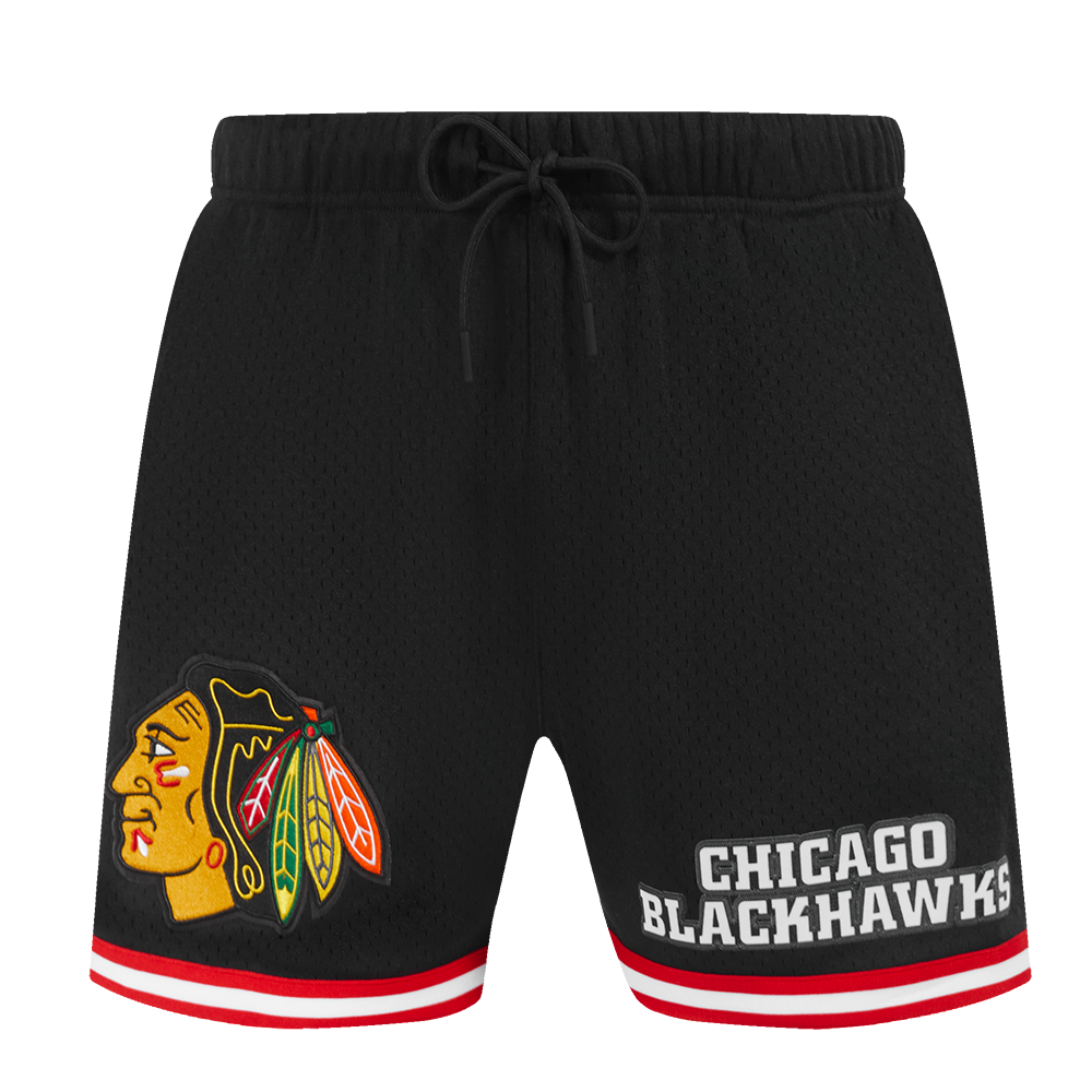 NHL CHICAGO BLACKHAWKS CLASSIC MESH SHORT (NOIR/ROUGE)