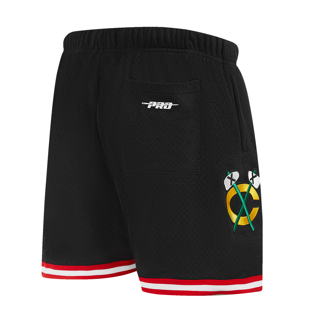 NHL CHICAGO BLACKHAWKS CLASSIC MESH SHORT (NOIR/ROUGE)