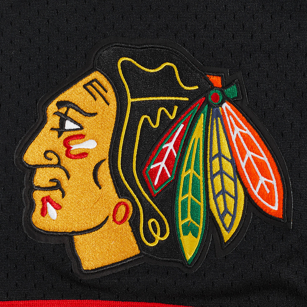 NHL CHICAGO BLACKHAWKS CLASSIC MESH SHORT (NOIR/ROUGE)