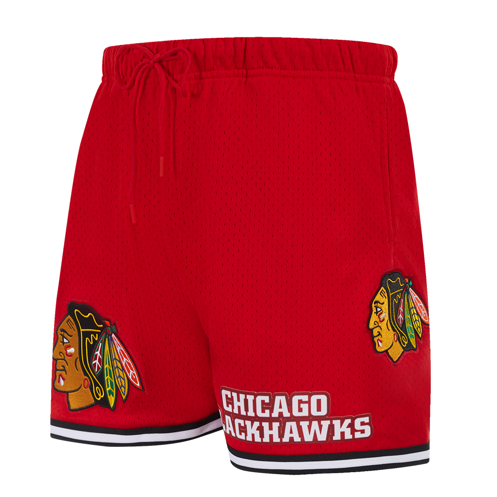 NHL CHICAGO BLACKHAWKS CLASSIC MESH SHORT (RED/BLACK)