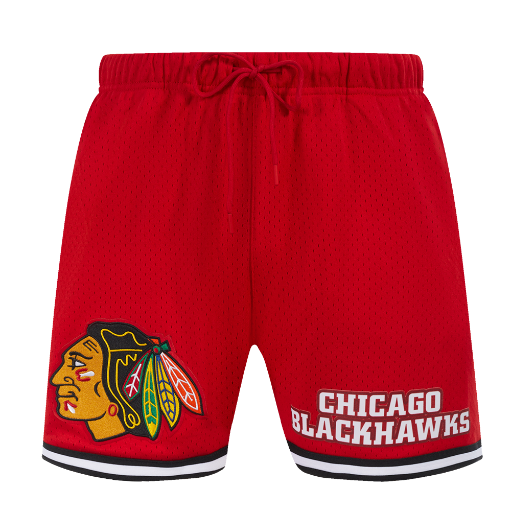NHL CHICAGO BLACKHAWKS CLASSIC MESH SHORT (RED/BLACK)