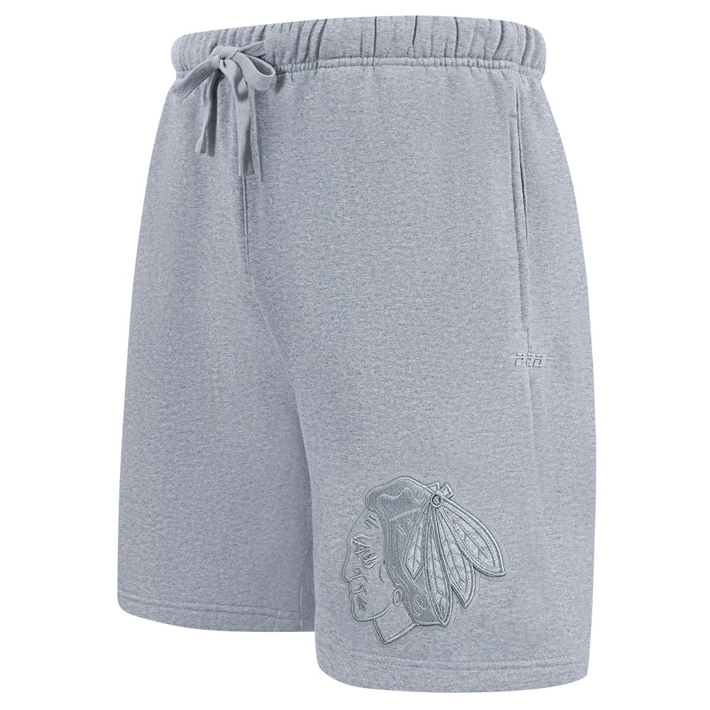 NHL CHICAGO BLACKHAWKS FLC SHORT (DARK HEATHER GRAY)
