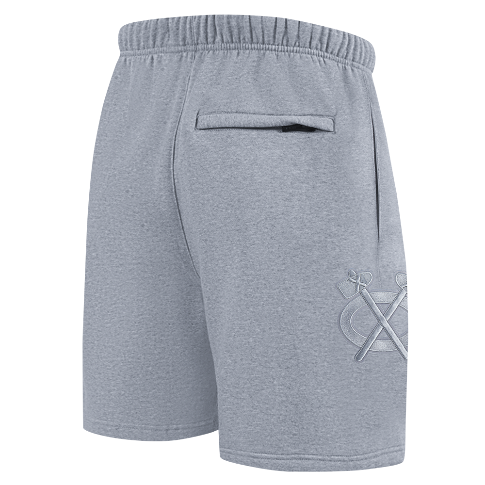 NHL CHICAGO BLACKHAWKS FLC SHORT (DARK HEATHER GRAY)