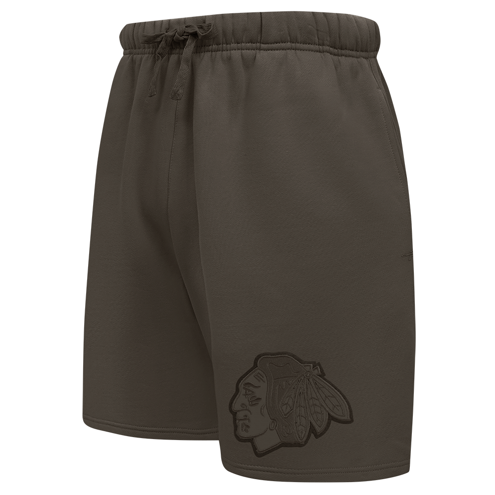 NHL CHICAGO BLACKHAWKS SHORT EN MOLLETON (TAUPE FONCÉ)