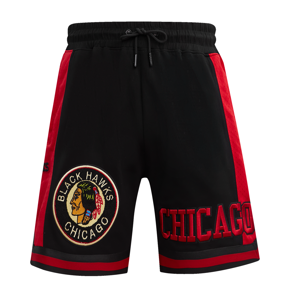 NHL CHICAGO BLACKHAWKS RETRO CLASSIC MEN'S  DK 2.0 SHORT (BLACK/RED)