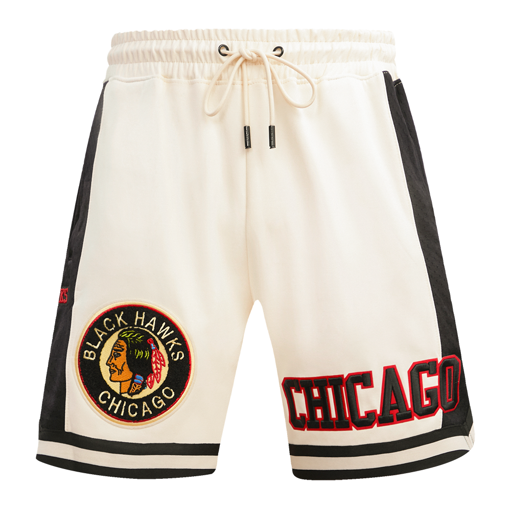 NHL CHICAGO BLACKHAWKS RETRO CLASSIC MEN'S DK 2.0 SHORT (EGGSHELL/ BLACK)