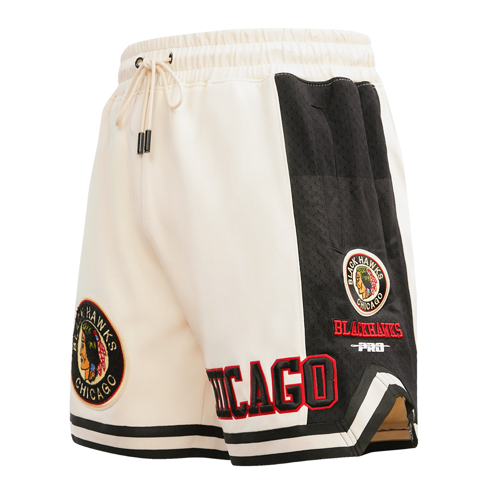 NHL CHICAGO BLACKHAWKS RETRO CLASSIC MEN'S DK 2.0 SHORT (EGGSHELL/ BLACK)