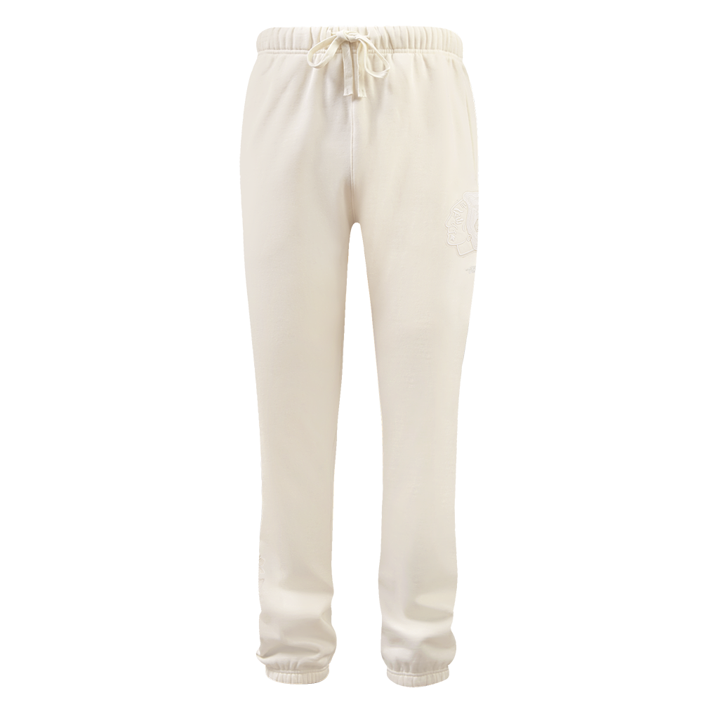 NHL CHICAGO BLACKHAWKS NEUTRAL PANTALON OUATÉ EN MOLLETON POUR HOMME (COQUILLE D'ŒUF)