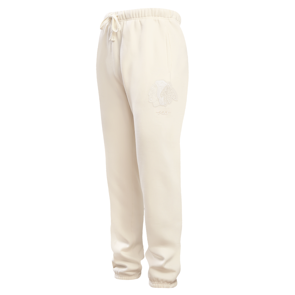 NHL CHICAGO BLACKHAWKS NEUTRAL PANTALON OUATÉ EN MOLLETON POUR HOMME (COQUILLE D'ŒUF)