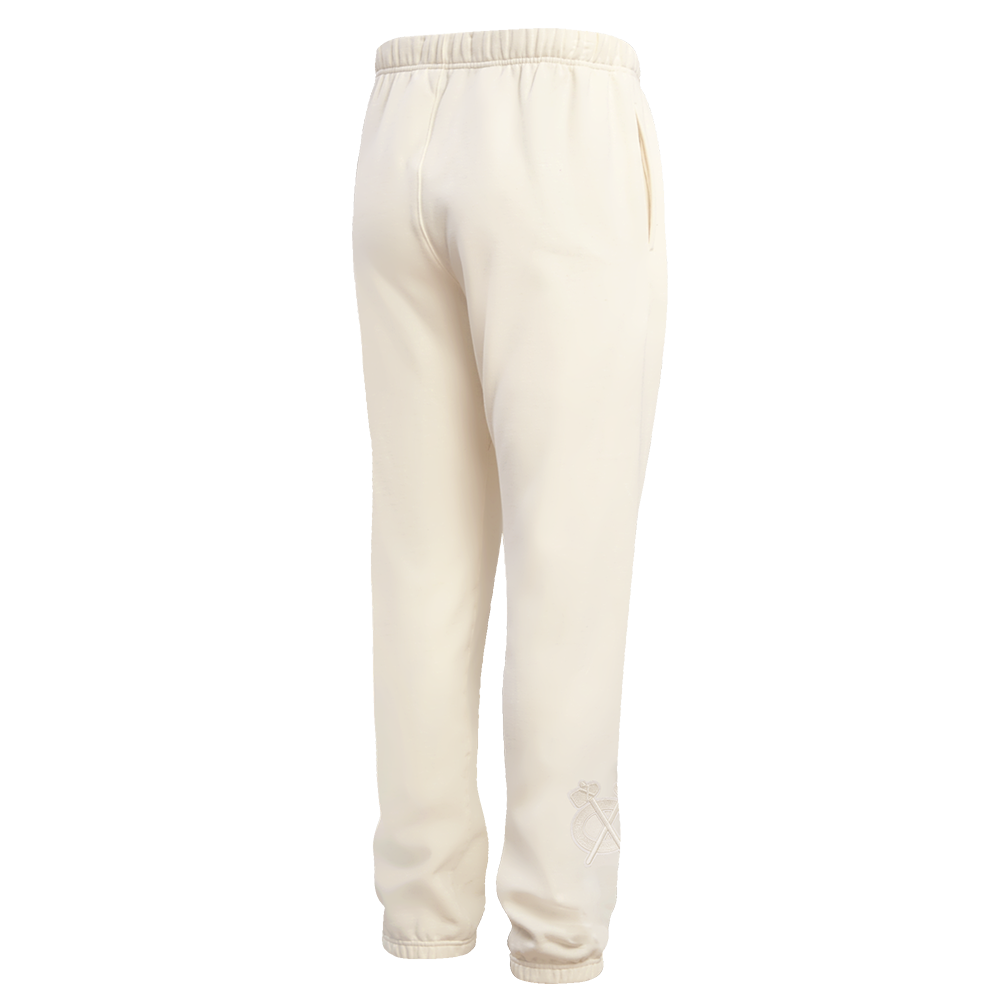 NHL CHICAGO BLACKHAWKS NEUTRAL PANTALON OUATÉ EN MOLLETON POUR HOMME (COQUILLE D'ŒUF)