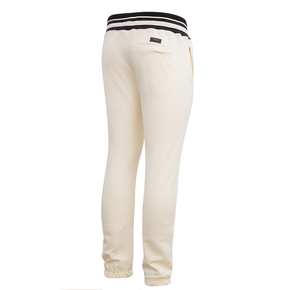 NHL CHICAGO BLACKHAWKS RETRO CLASSIC MEN'S FLC SWEATPANT (EGGSHELL/ BLACK)