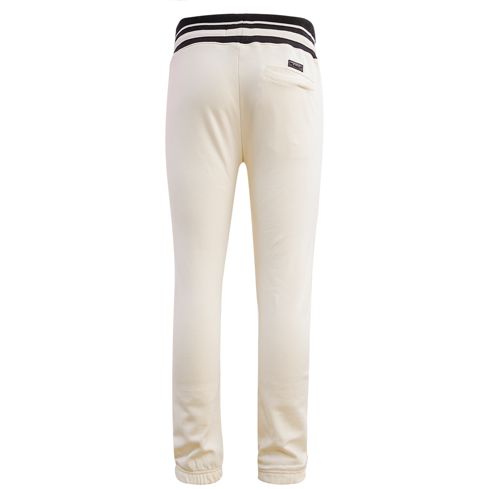 NHL CHICAGO BLACKHAWKS RETRO CLASSIC MEN'S FLC SWEATPANT (EGGSHELL/ BLACK)