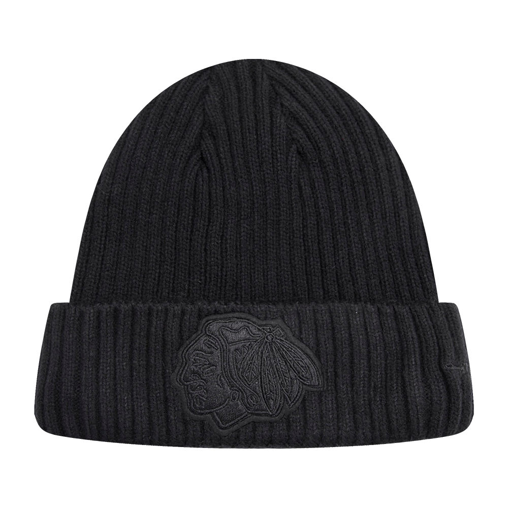 NHL CHICAGO BLACKHAWKS NEUTRAL BEANIE (BLACK)