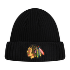 NHL CHICAGO BLACKHAWKS CLASSIC CORE UNISEX BEANIE (BLACK)